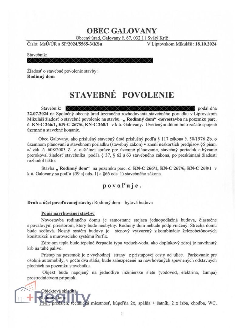 Rovinatý, slnečný pozemok v liptovskej obci Galovany na predaj!