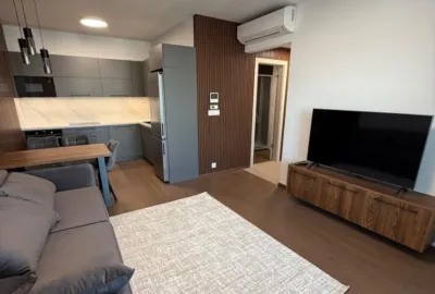 Moderne zariadený 2 izbový byt s balkónom v rezidenčnej novostavbe EUROVEA TOWER, v mestskej časti Bratislava Staré Mesto na prenájom!